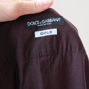 Dolce and Gabbanna - Shirt - Maroon - 15.5 x 40